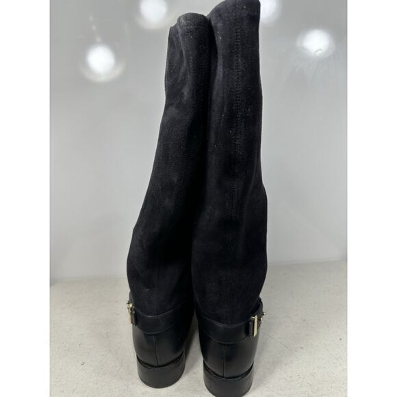 Cole Haan Adler Women's Riding Leather Boots Black 9B - Picture 2 of 6